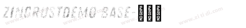 ZingRustDemo Base字体转换